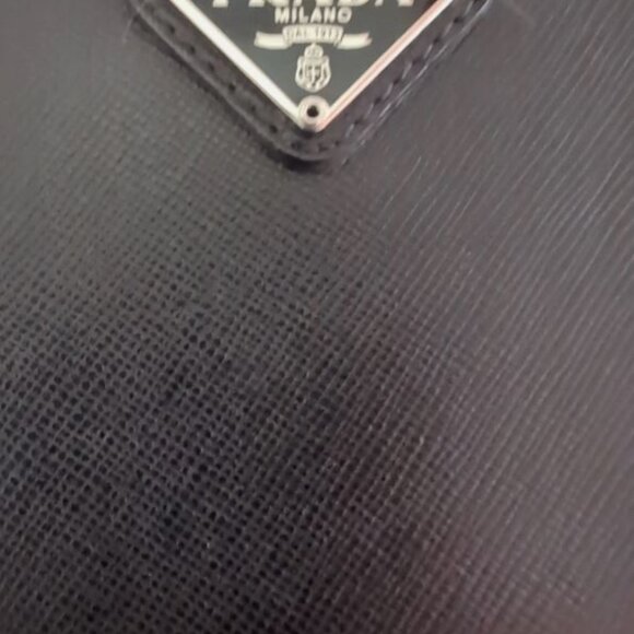 PRADA SAFFIANO LEATHER LONG ZIP AROUND WALLET BLACK - Picture 5 of 10